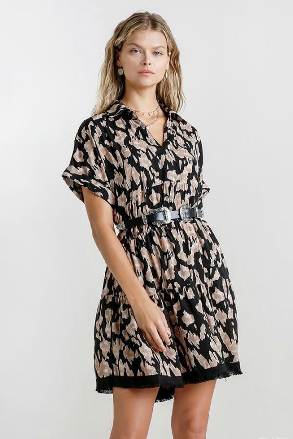 a5742_umgee_black_animal_print_dress.jpg Product-0063 - Image 1